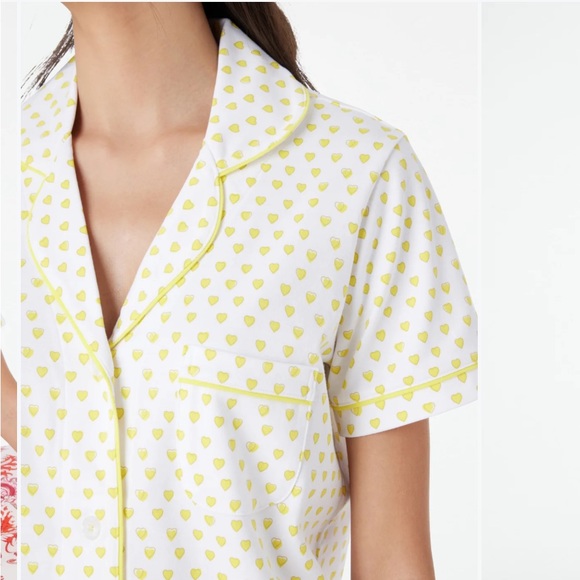 NWOT roller rabbit yellow sunshine hearts pajama size P sold out - Picture 4 of 5